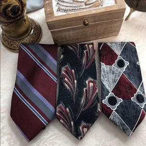 Men’s Silk Ties Set of Three